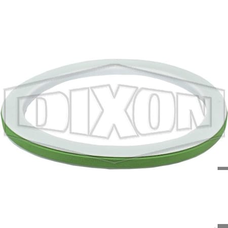 Dixon Cam and Groove Envelope Gasket, 4 in Nominal, PTFE, Domestic 400GTFVI